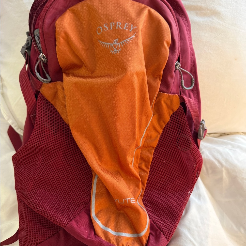 OSPREY Orange and Red Backpack